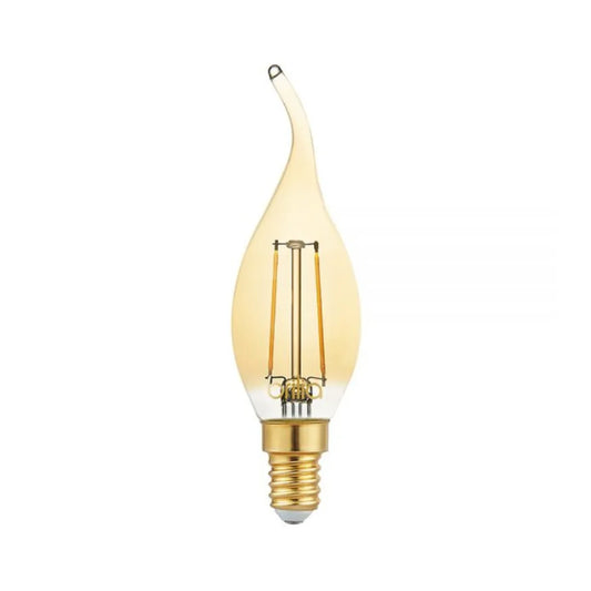 Lâmpada Led Vela Chama Vintage E14 2400k 2,5w 220v